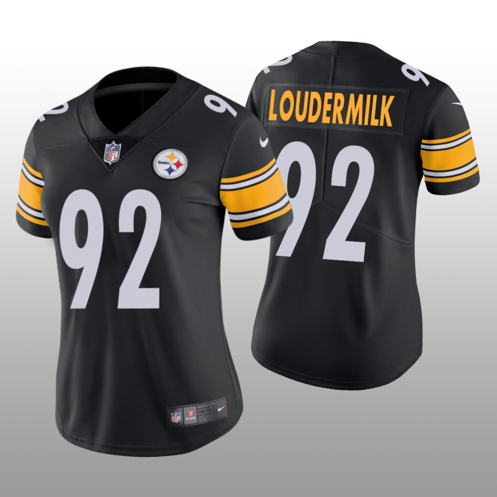 Pittsburgh Steelers Isaiahh Loudermilk Black Jersey Vapor Limited - Women's