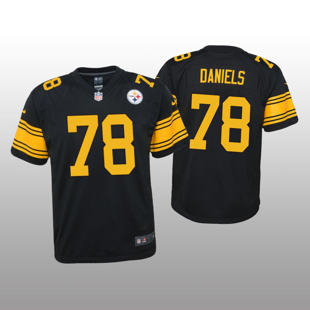 Pittsburgh Steelers James Daniels Black Jersey Alternate Game - Youth