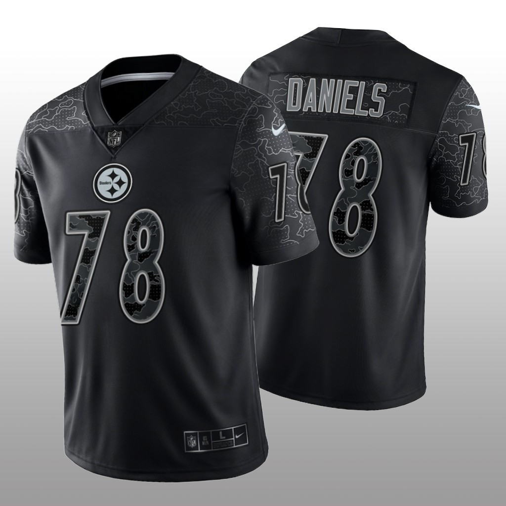 Pittsburgh Steelers James Daniels Black Jersey Reflective Limited - Men's