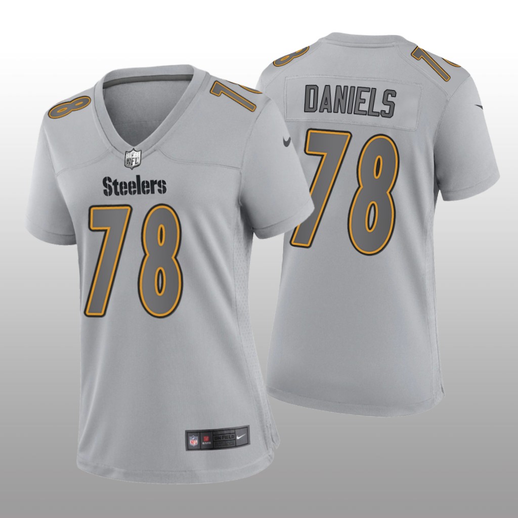 Pittsburgh Steelers James Daniels Gray Jersey Atmosphere Fashion Game - Women's