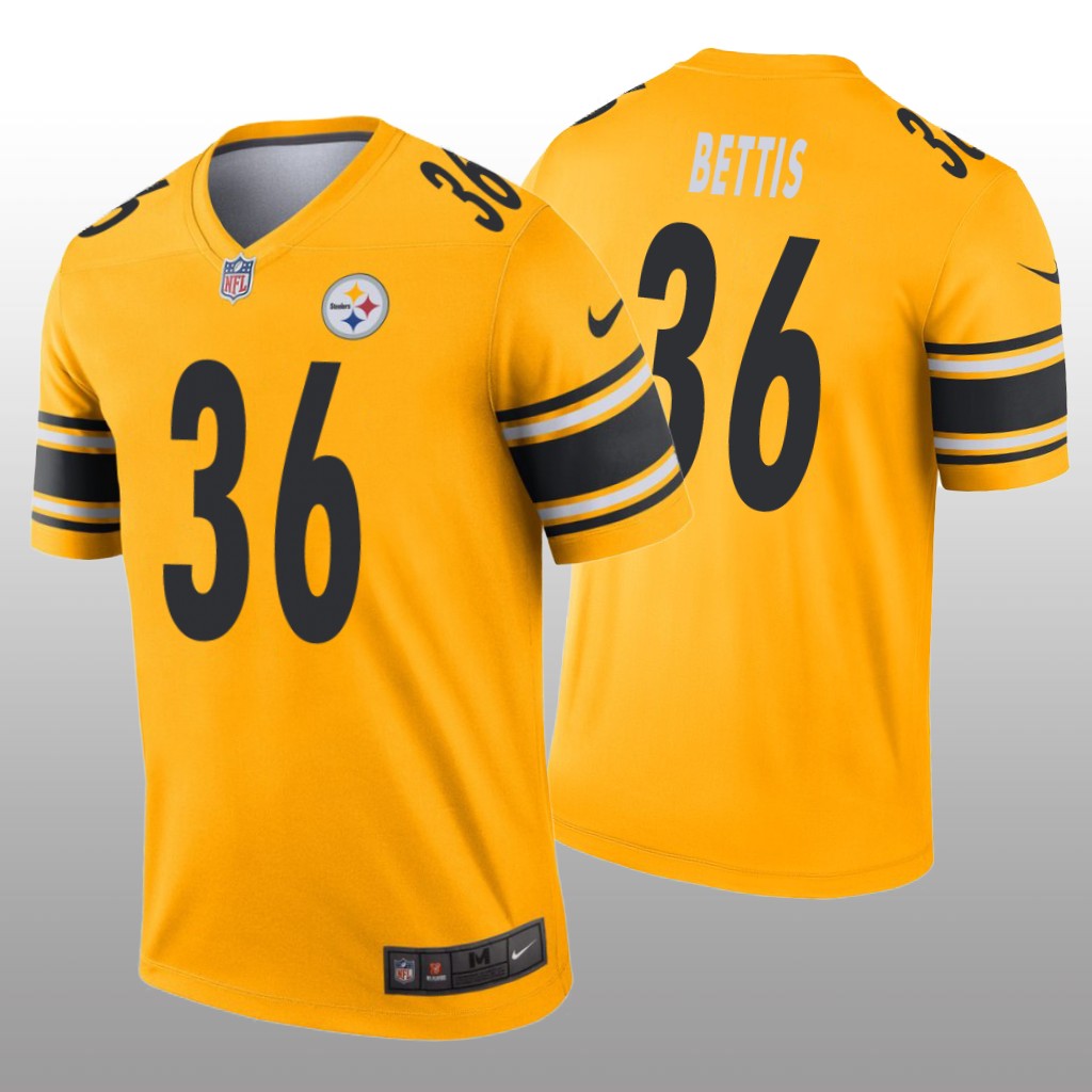 Pittsburgh Steelers Jerome Bettis Gold Jersey Inverted Legend - Men's