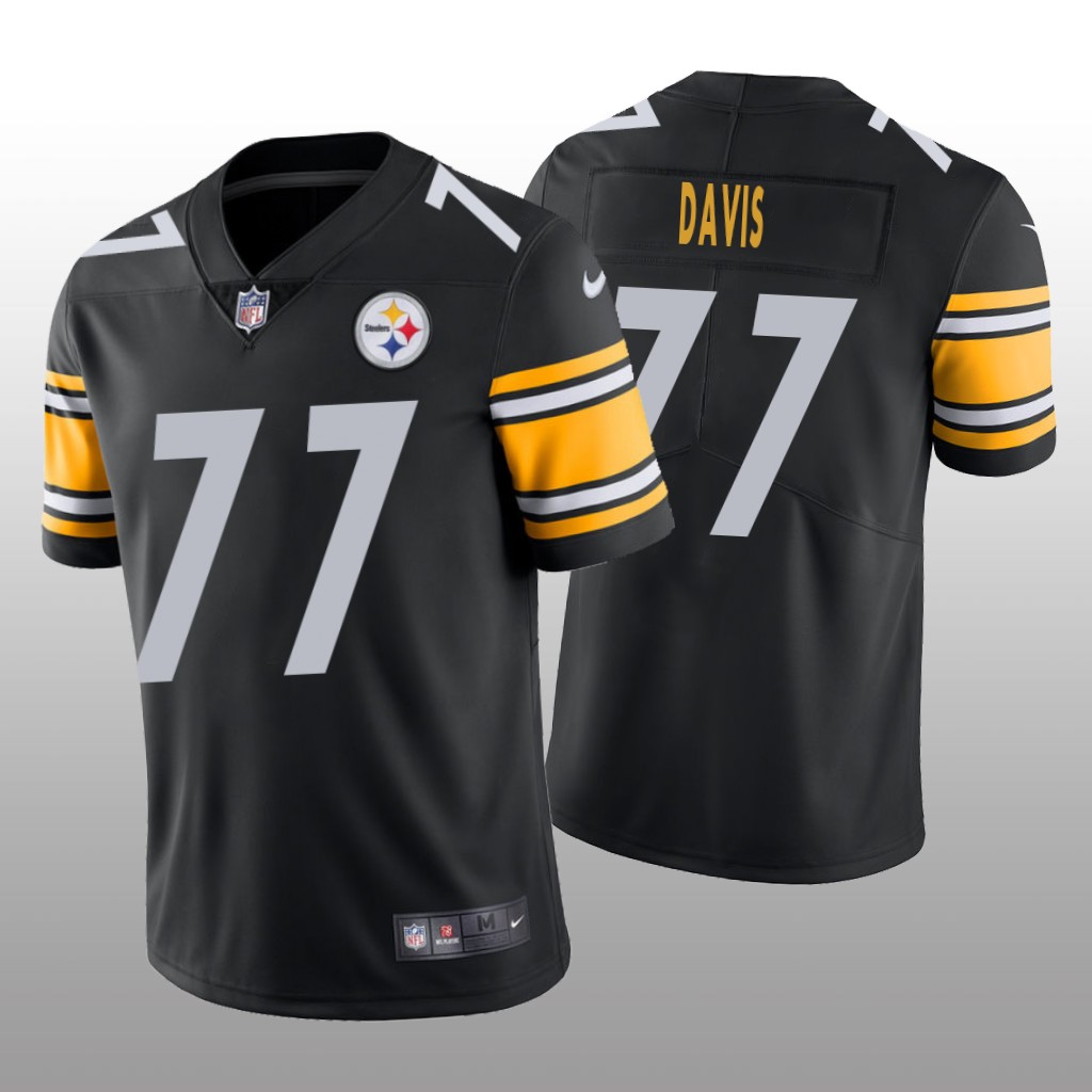 Pittsburgh Steelers Jesse Davis Black Jersey Vapor Limited - Men's