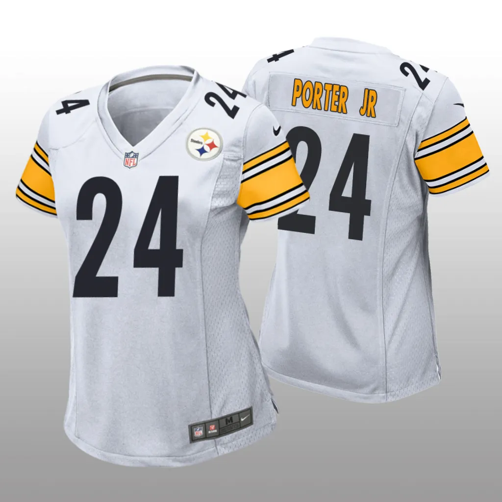 Pittsburgh Steelers Joey Porter Jr. White Jersey Game - Women's