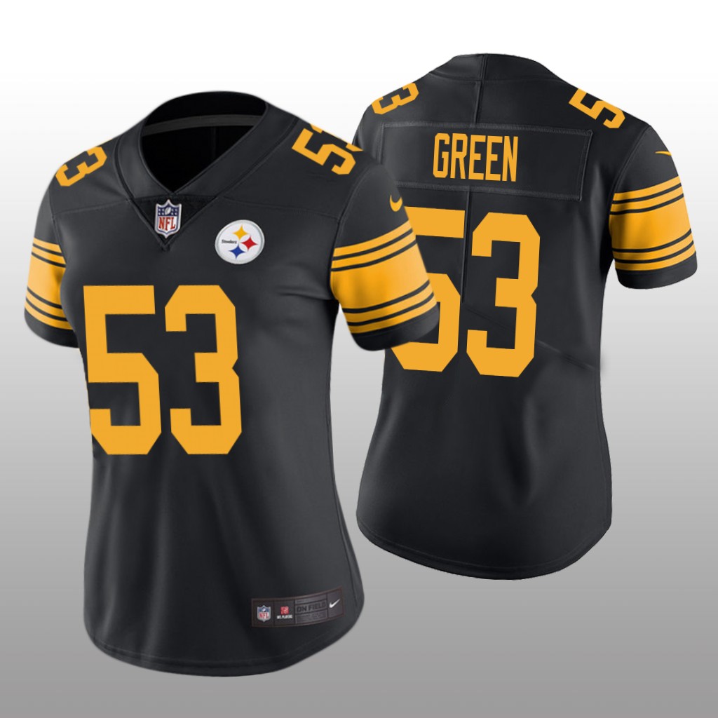Pittsburgh Steelers Kendrick Green Black Jersey Color Rush Limited - Women's