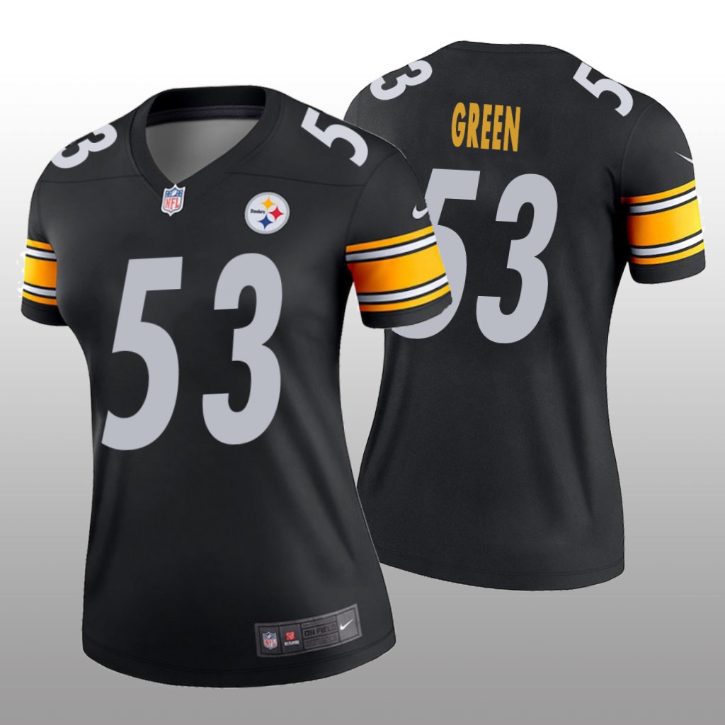 Pittsburgh Steelers Kendrick Green Black Jersey Legend - Women's