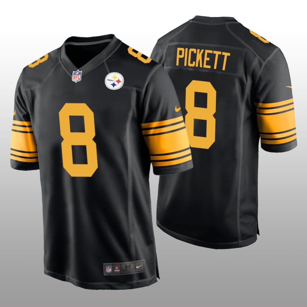 Pittsburgh Steelers Kenny Pickett Black Jersey Alternate Game - Men's