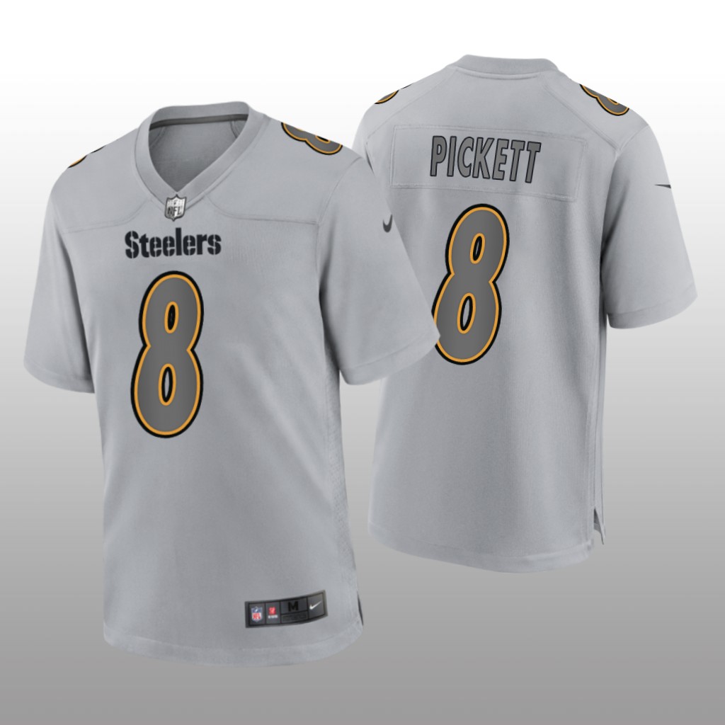 Pittsburgh Steelers Kenny Pickett Gray Jersey Atmosphere Fashion Game - Men's