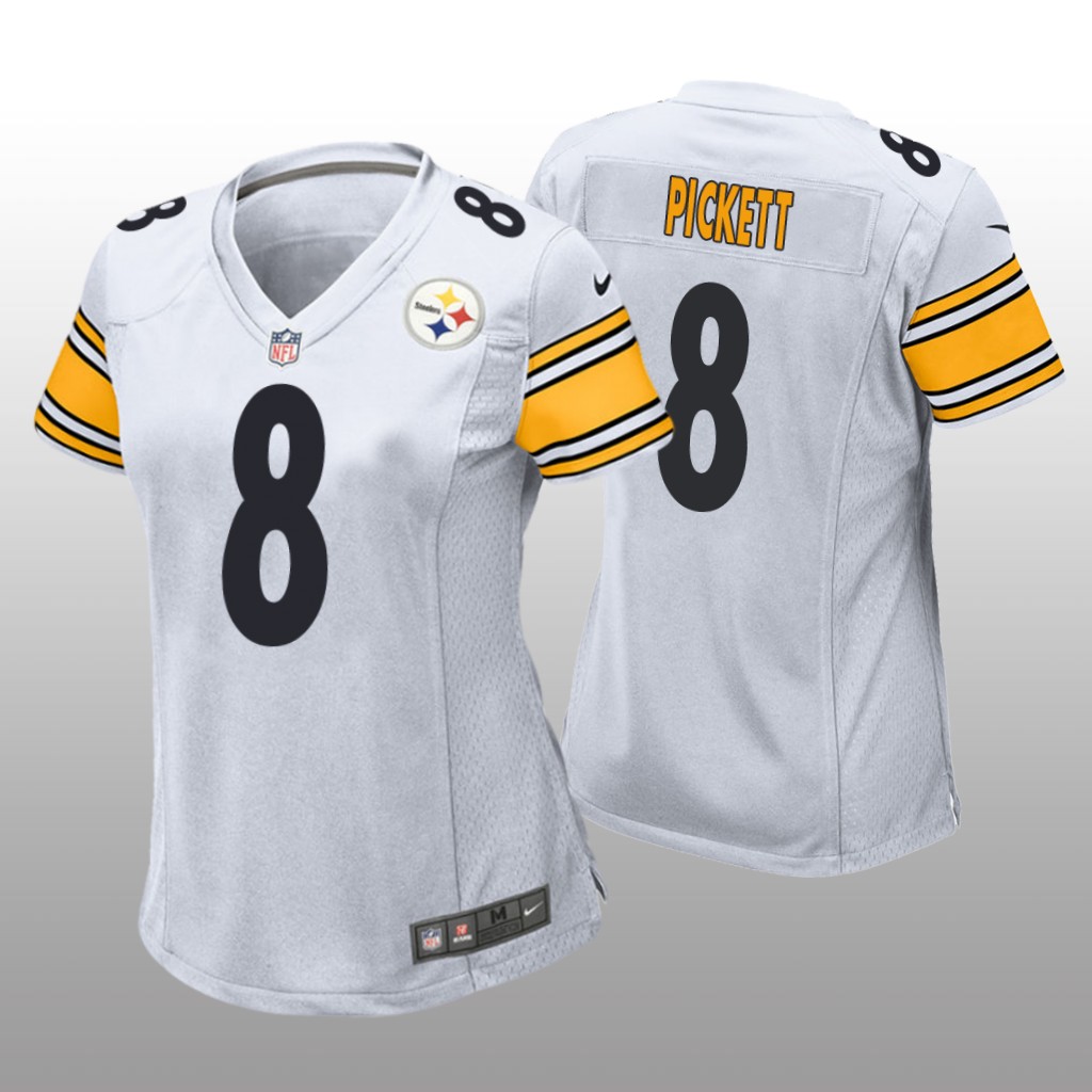 Pittsburgh Steelers Kenny Pickett White Jersey Game - Women's