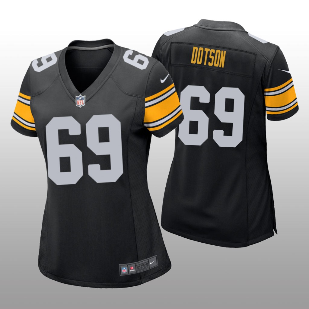 Pittsburgh Steelers Kevin Dotson Black Jersey Game - Women's
