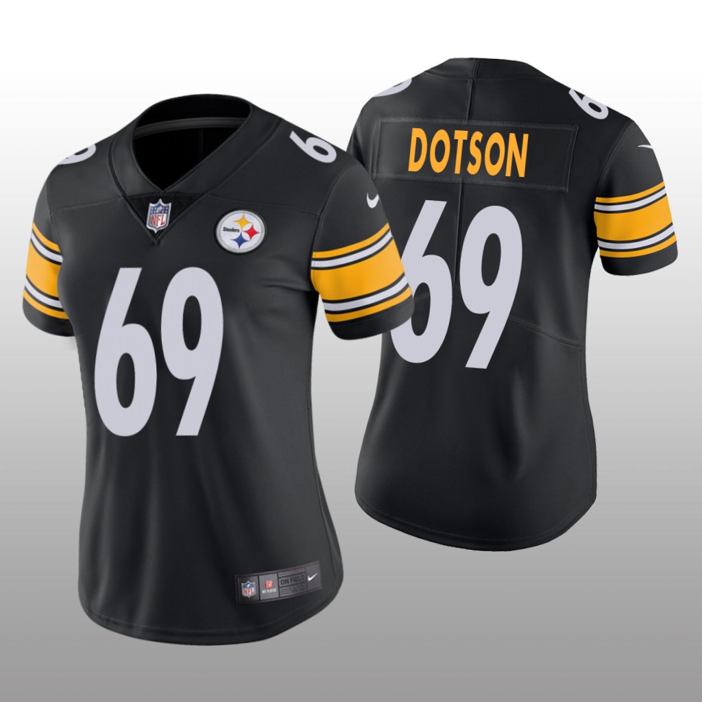 Pittsburgh Steelers Kevin Dotson Black Jersey Vapor Limited - Women's