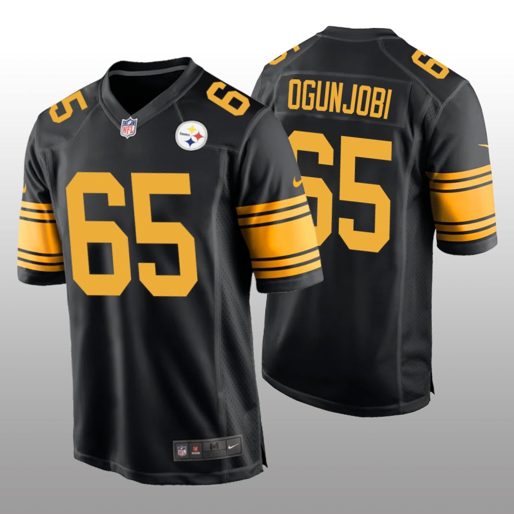 Pittsburgh Steelers Larry Ogunjobi Black Jersey Alternate Game - Men's