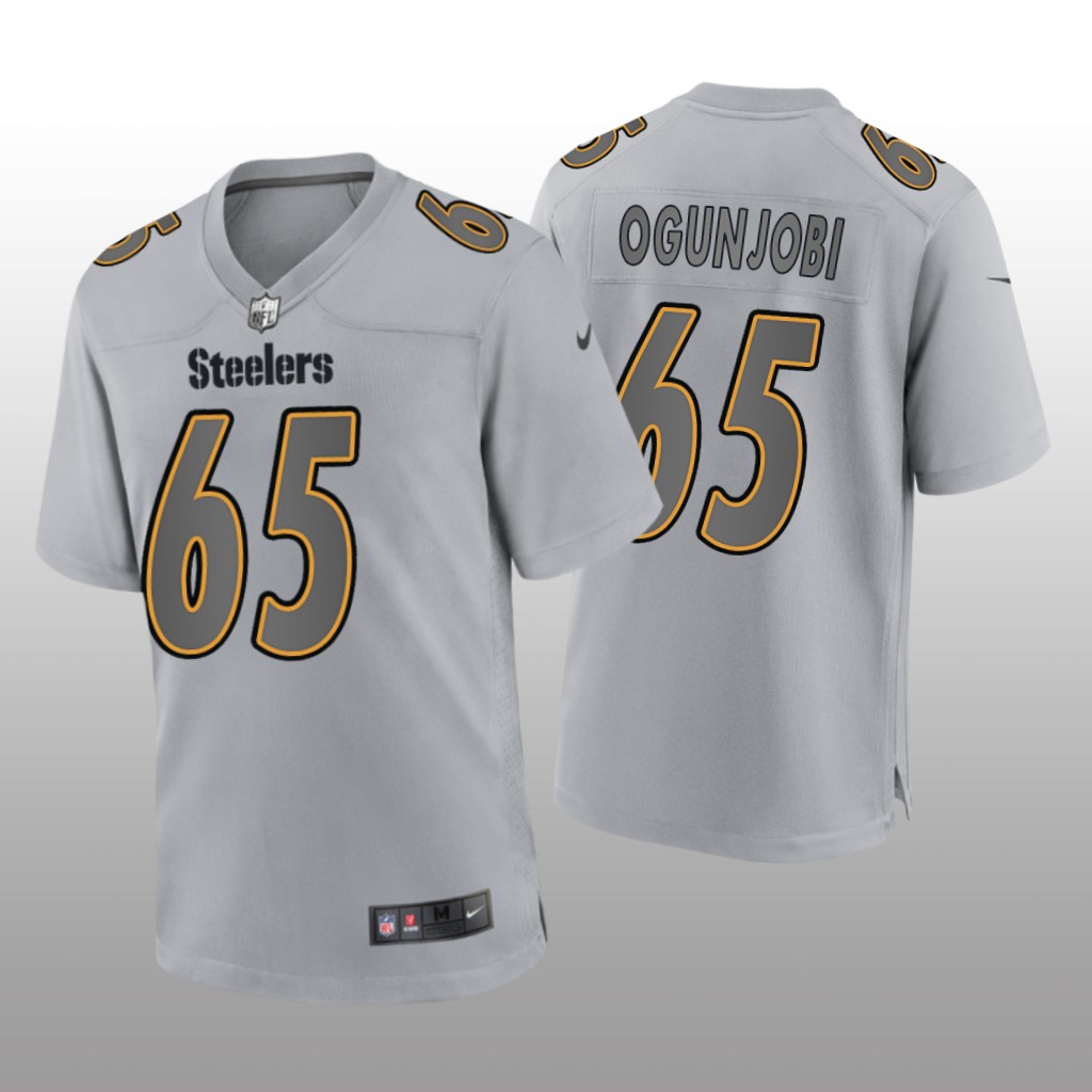 Pittsburgh Steelers Larry Ogunjobi Gray Jersey Atmosphere Fashion Game - Men's