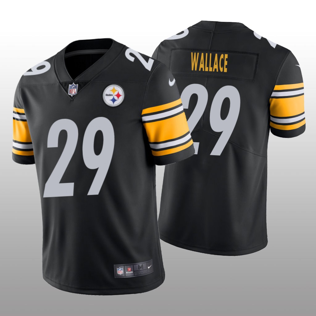 Pittsburgh Steelers Levi Wallace Black Jersey Vapor Limited - Men's