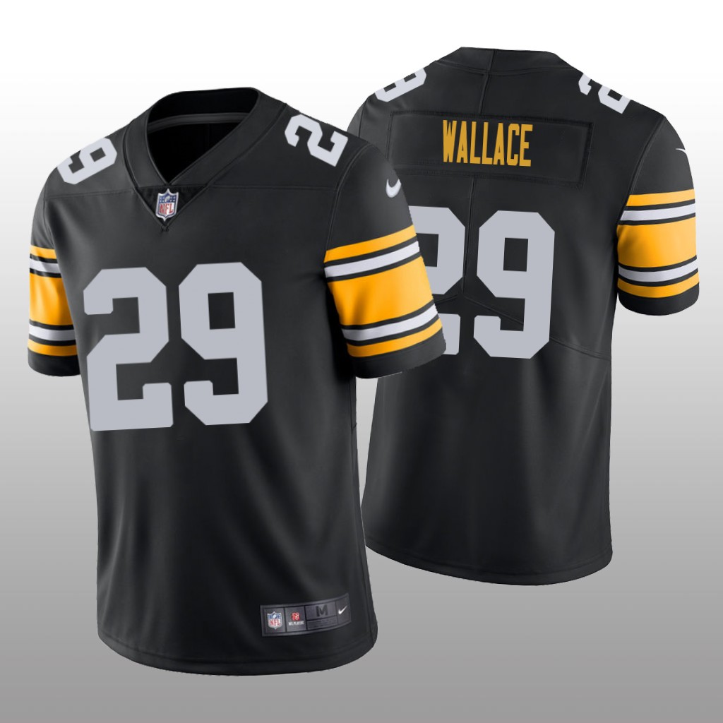 Pittsburgh Steelers Levi Wallace Black Jersey Vapor Limited - Men's