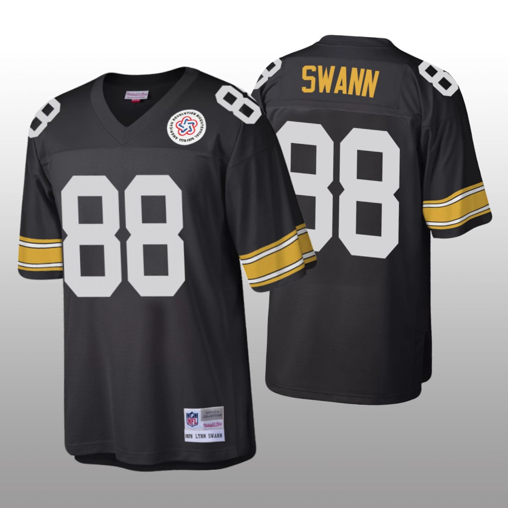 Pittsburgh Steelers Lynn Swann Black Retired Player Throwback - Men's