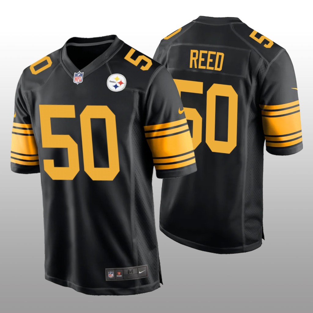 Pittsburgh Steelers Malik Reed Black Jersey Alternate Game - Men's