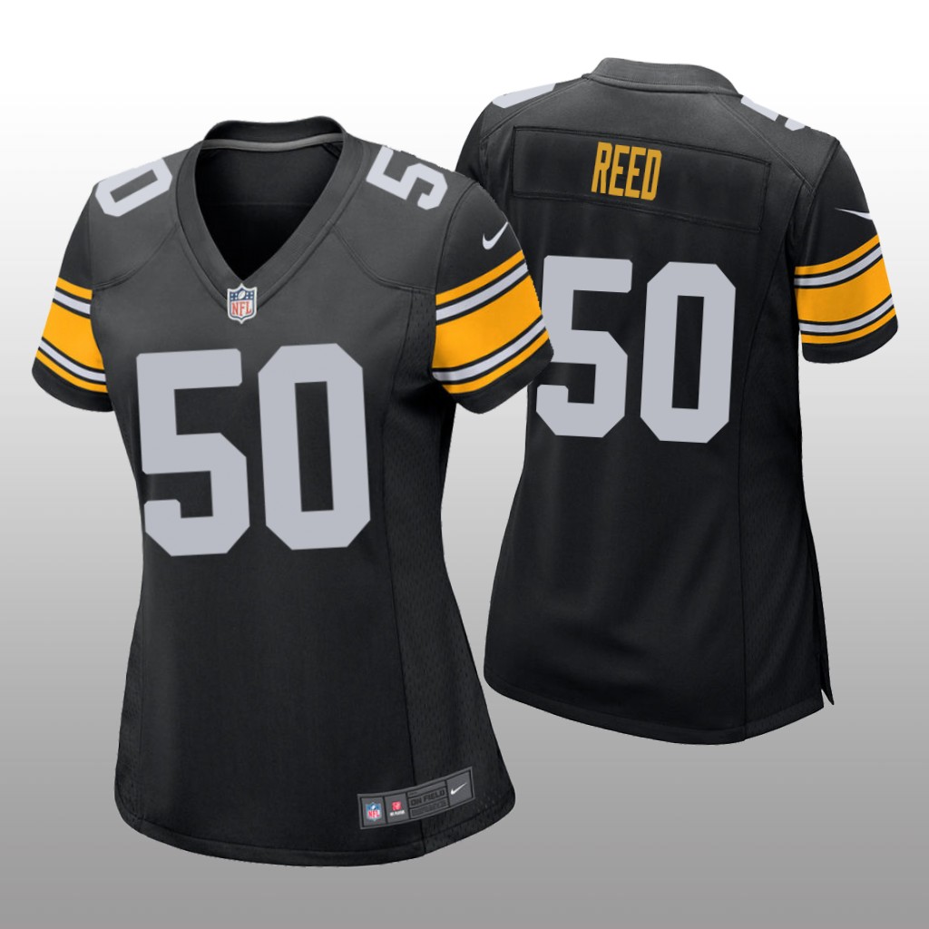 Pittsburgh Steelers Malik Reed Black Jersey Game - Women's