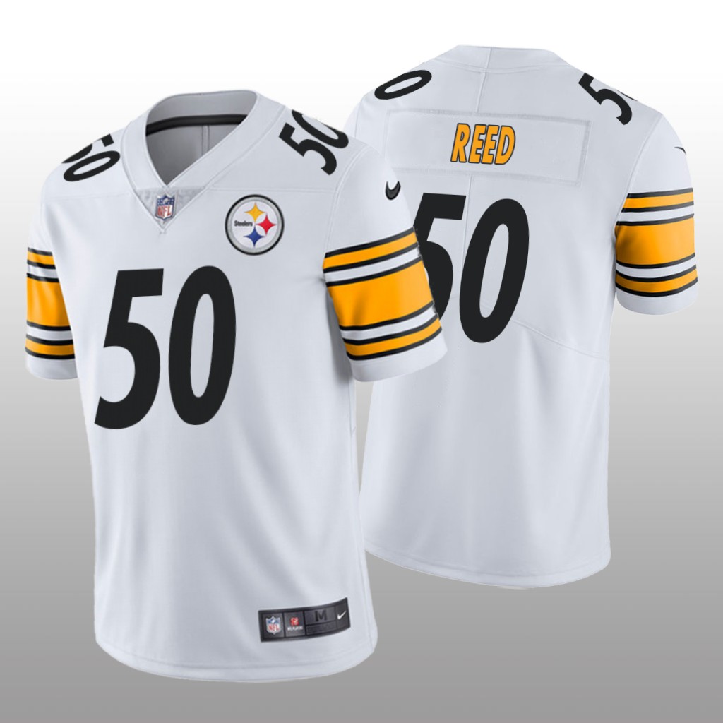 Pittsburgh Steelers Malik Reed White Jersey Vapor Limited - Men's