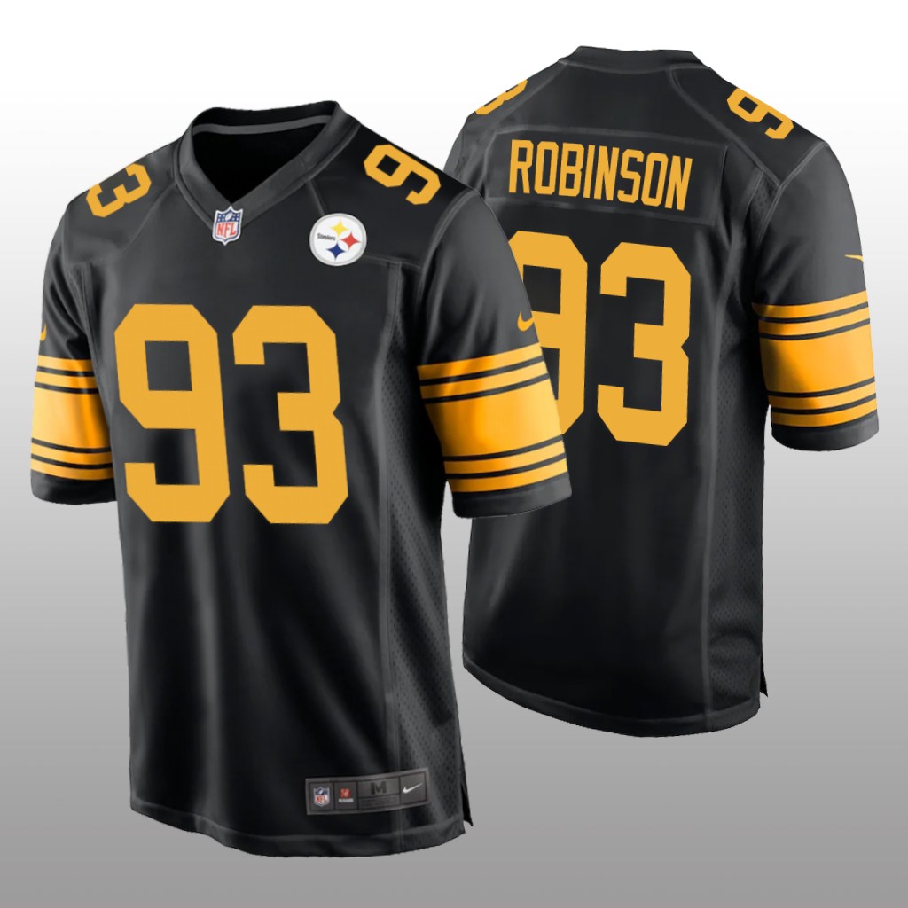 Pittsburgh Steelers Mark Robinson Black Jersey Alternate Game - Men's
