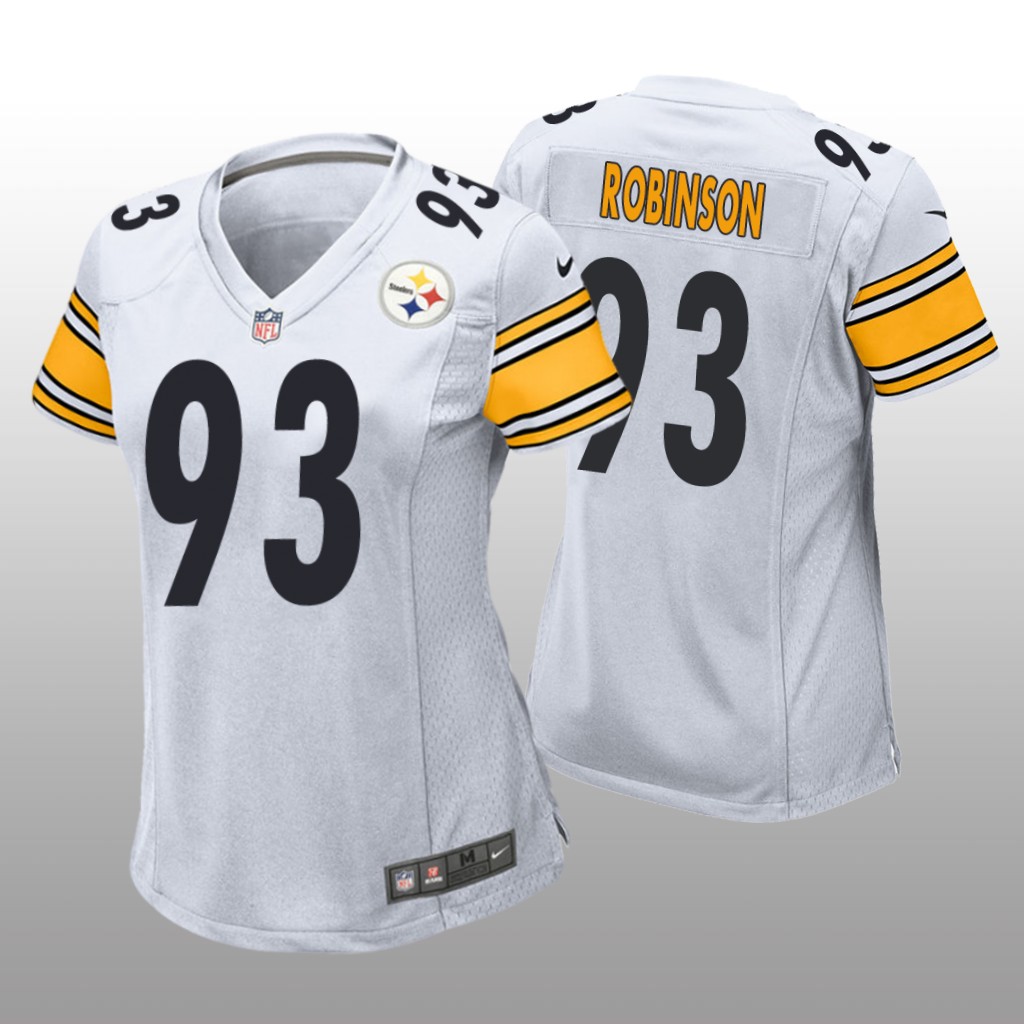 Pittsburgh Steelers Mark Robinson White Jersey Game - Women's