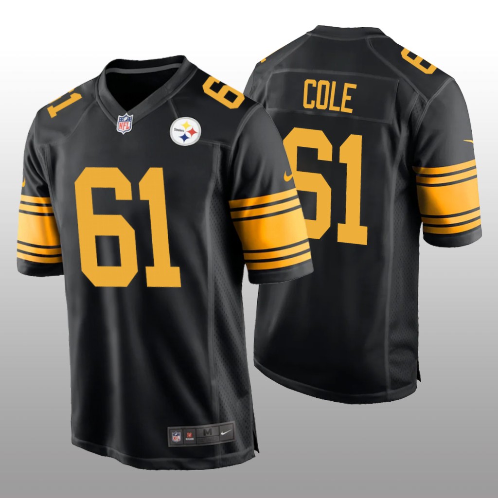 Pittsburgh Steelers Mason Cole Black Jersey Alternate Game - Men's