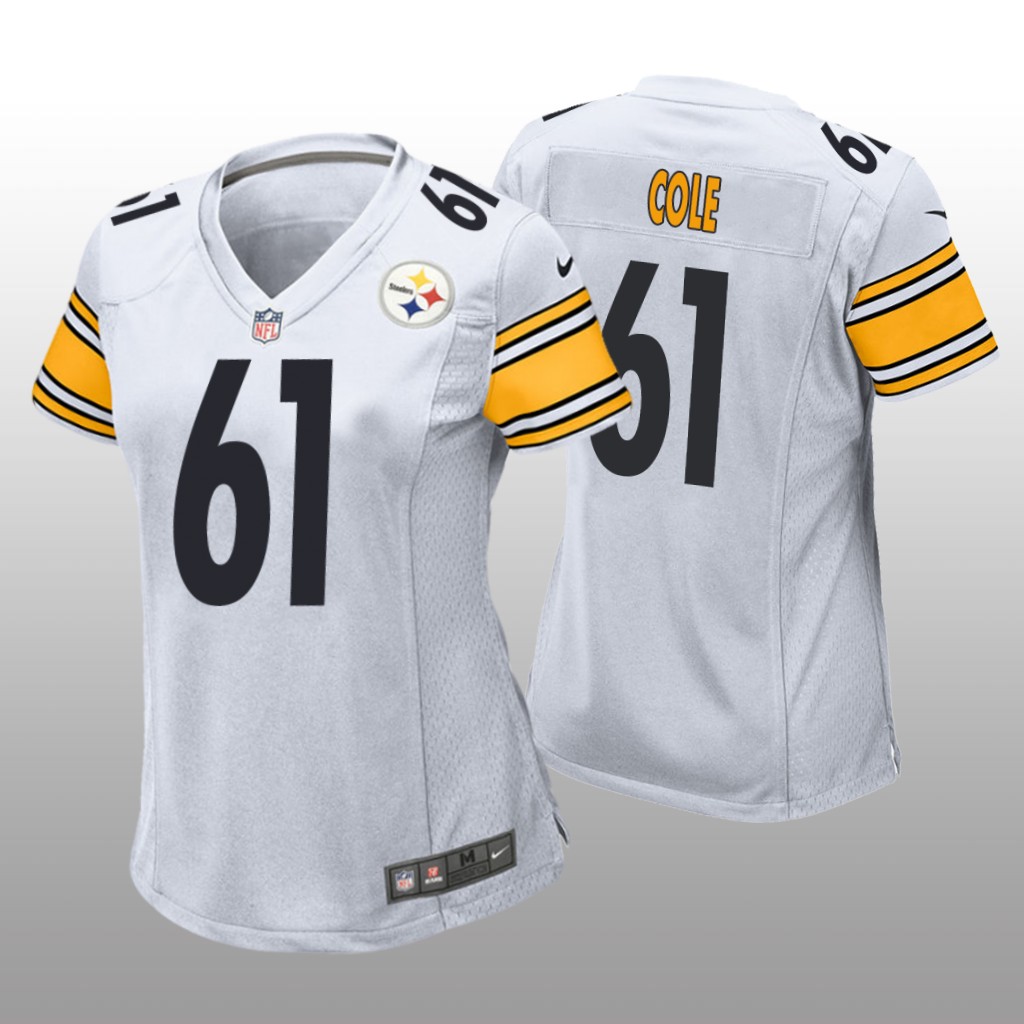 Pittsburgh Steelers Mason Cole White Jersey Game - Women's