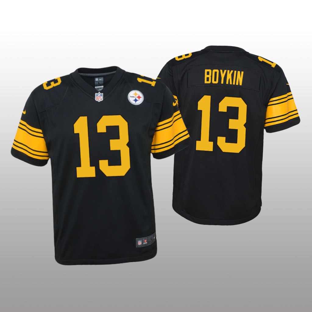 Pittsburgh Steelers Miles Boykin Black Jersey Alternate Game - Youth