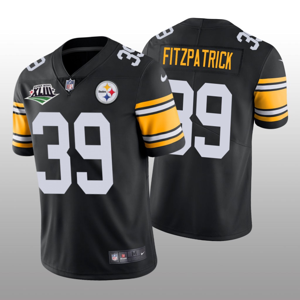 Pittsburgh Steelers Minkah Fitzpatrick Black Jersey Super Bowl XLIII Patch - Men's