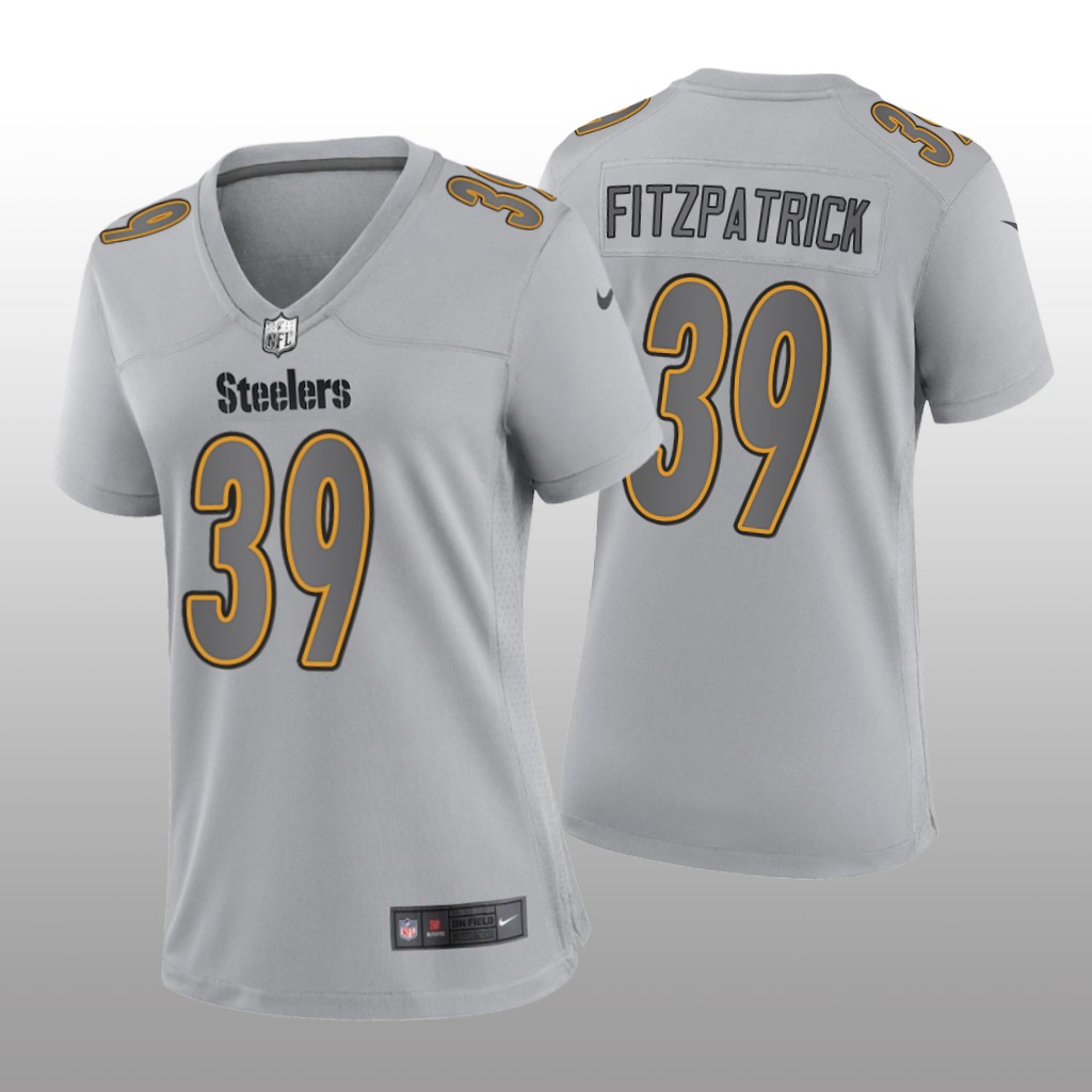 Pittsburgh Steelers Minkah Fitzpatrick Gray Jersey Atmosphere Fashion Game - Women's