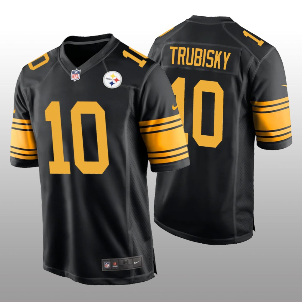 Pittsburgh Steelers Mitchell Trubisky Black Jersey Alternate Game - Men's