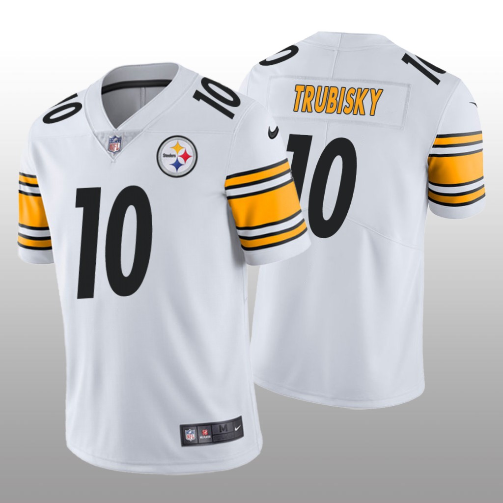 Pittsburgh Steelers Mitchell Trubisky White Jersey Vapor Limited - Men's