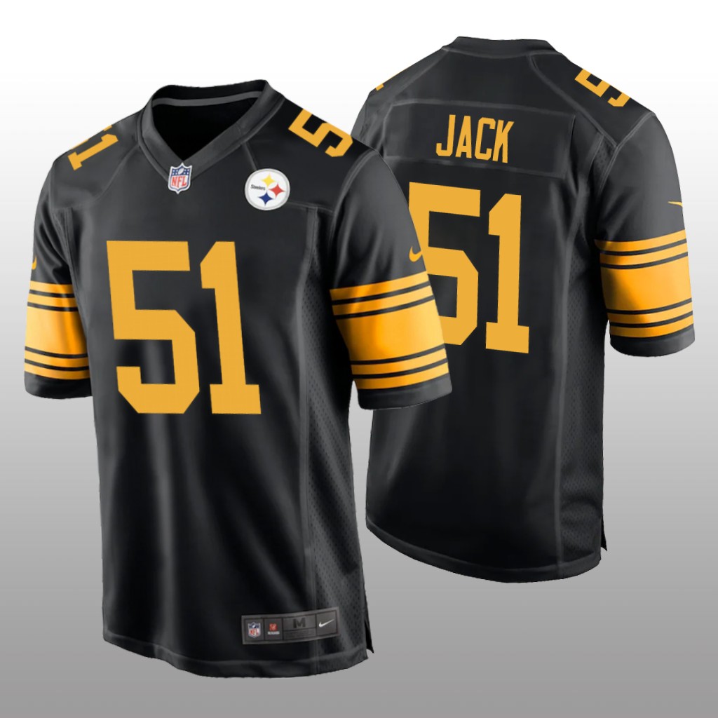 Pittsburgh Steelers Myles Jack Black Jersey Alternate Game - Men's