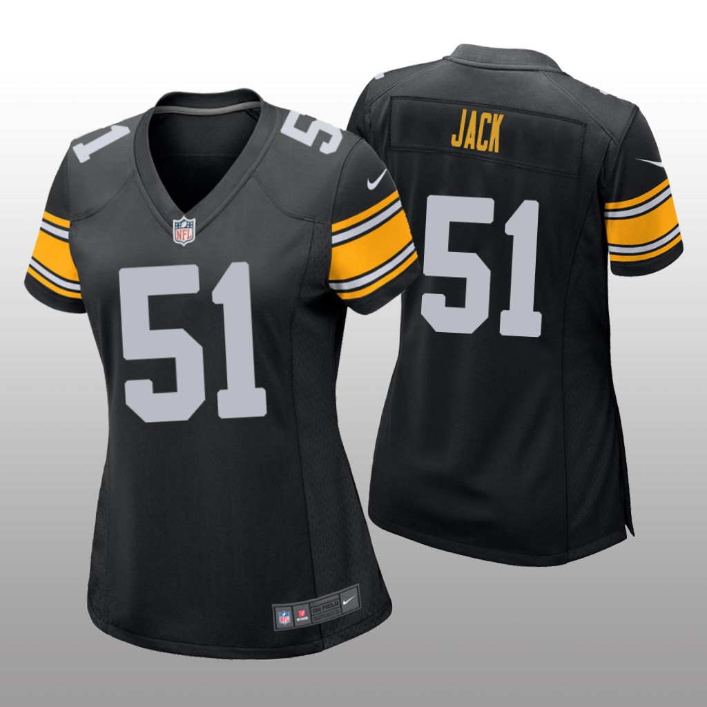 Pittsburgh Steelers Myles Jack Black Jersey Game - Women's