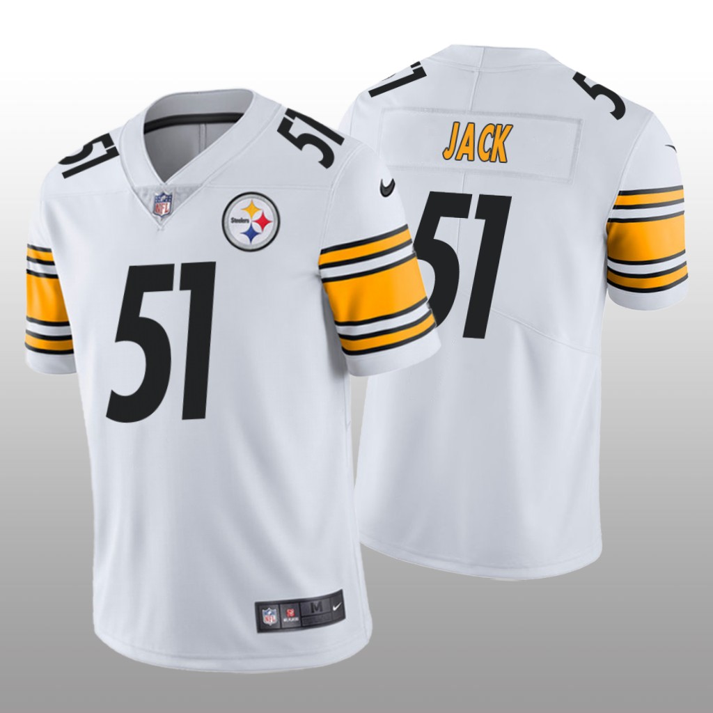 Pittsburgh Steelers Myles Jack White Jersey Vapor Limited - Men's