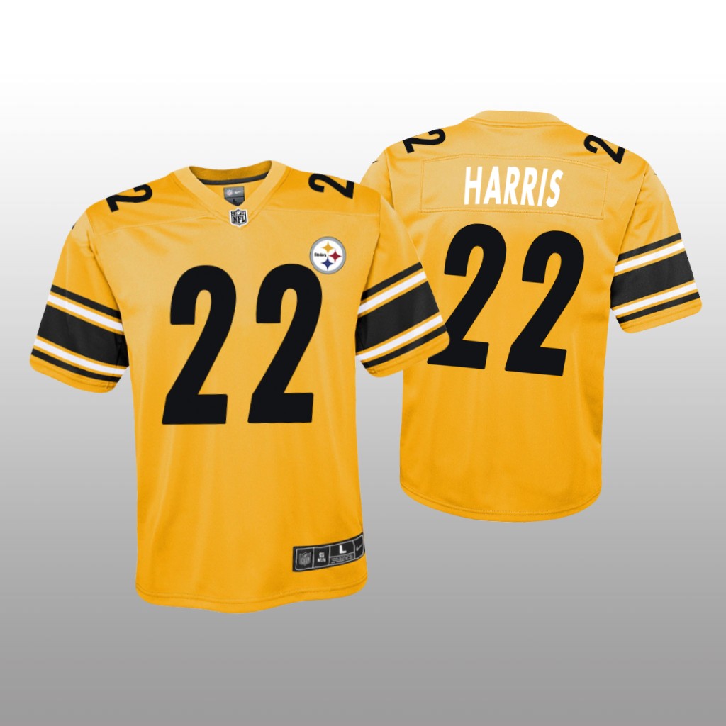 Pittsburgh Steelers Najee Harris Gold Jersey Inverted Game - Youth