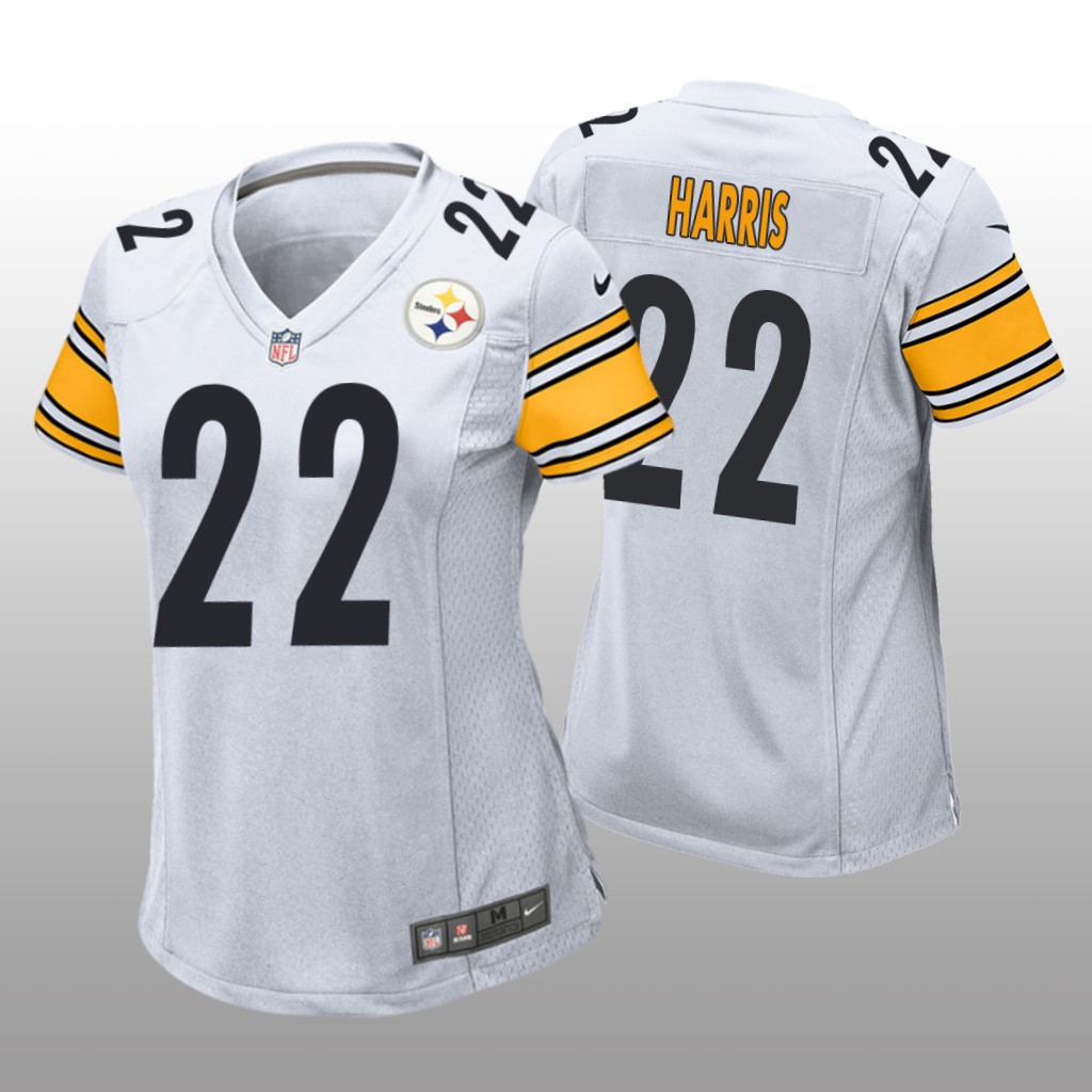 Pittsburgh Steelers Najee Harris White Jersey Game - Women's