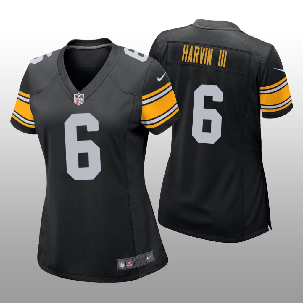 Pittsburgh Steelers Pressley Harvin III Black Jersey Game - Women's