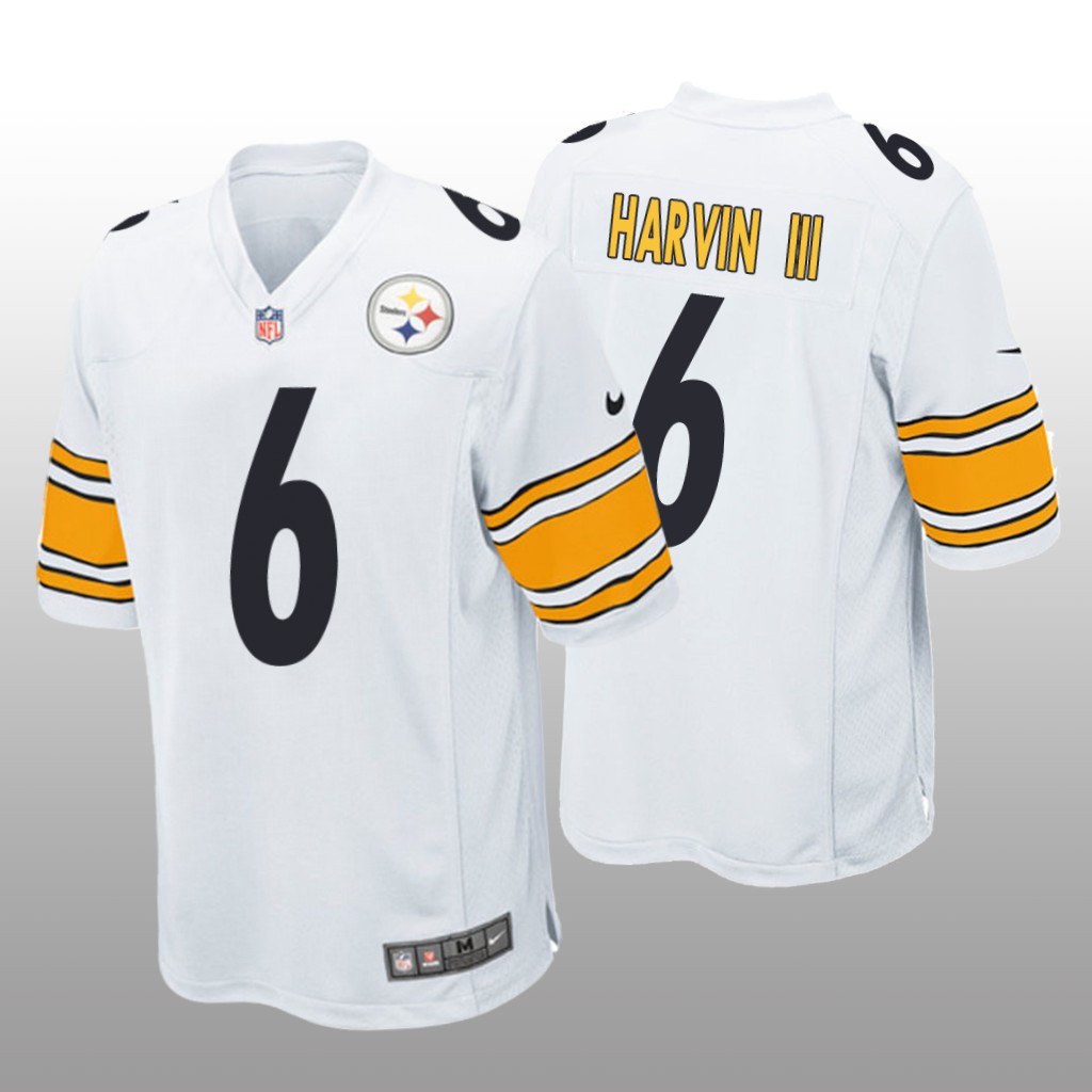 Pittsburgh Steelers Pressley Harvin III White Jersey Game - Men's