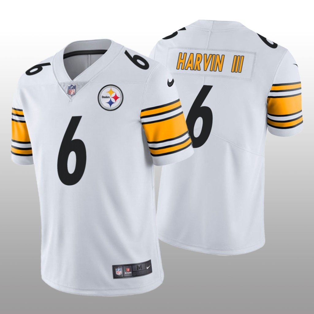 Pittsburgh Steelers Pressley Harvin III White Jersey Vapor Limited - Men's
