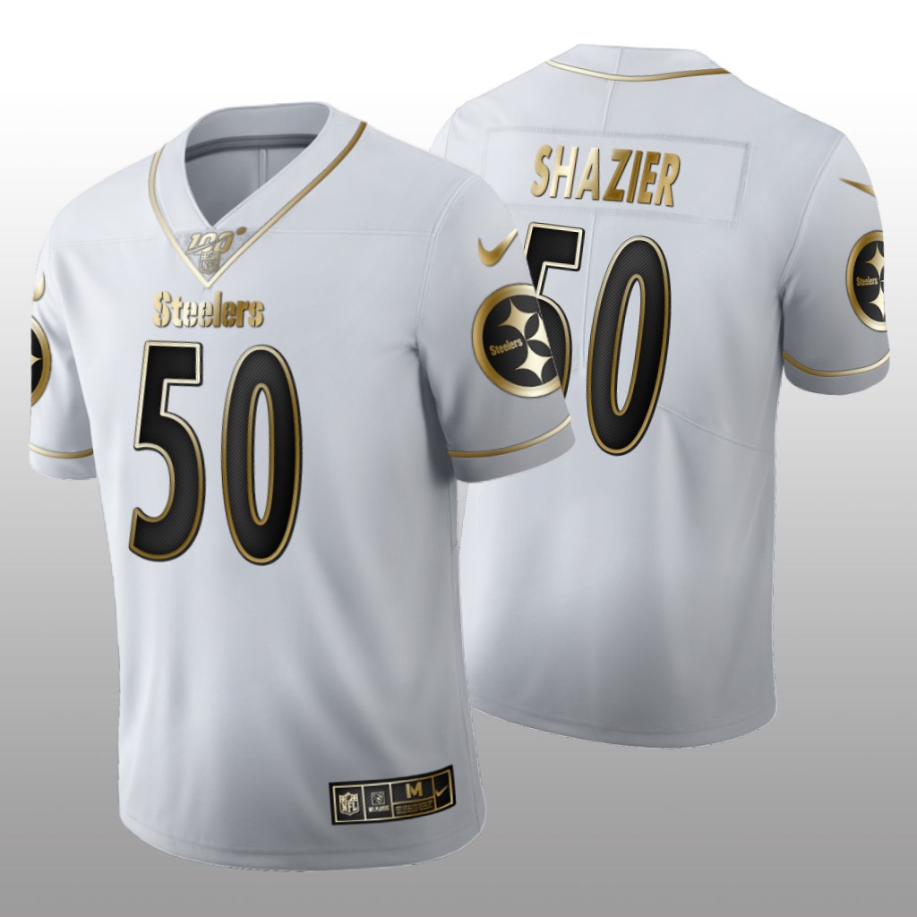 Pittsburgh Steelers Ryan Shazier White Golden Edition Jersey 100th Season Men's