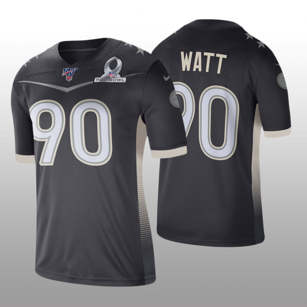 Pittsburgh Steelers T.J. Watt Anthracite Jersey 2020 AFC Pro Bowl Game - Men's
