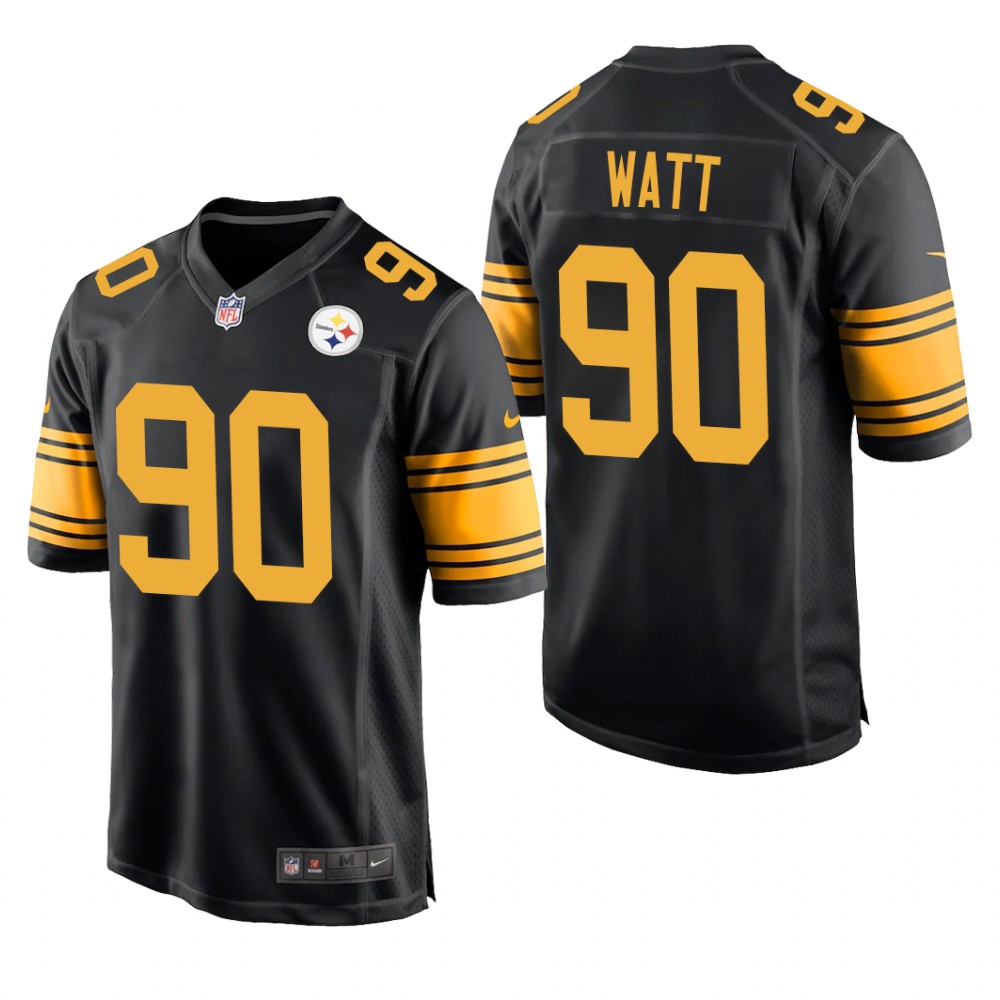 Pittsburgh Steelers T.J. Watt Black Jersey Alternate Game - Men's