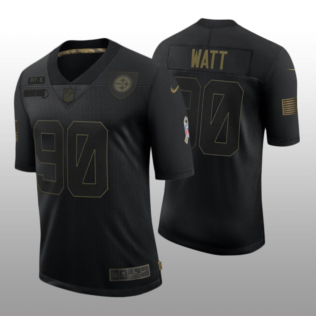 Pittsburgh Steelers T.J. Watt Black Limited Jersey 2020 Salute to Service - Men's