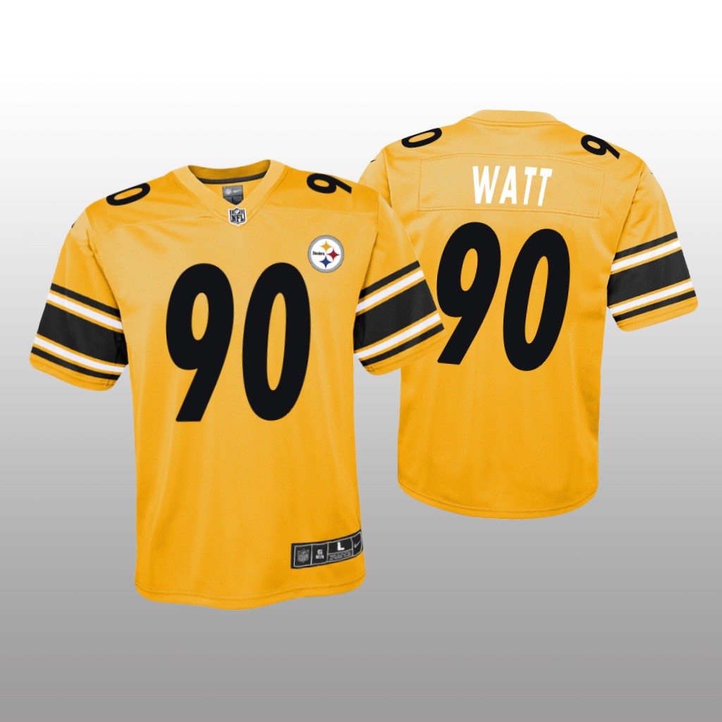 Pittsburgh Steelers T.J. Watt Gold Jersey Inverted Game - Youth