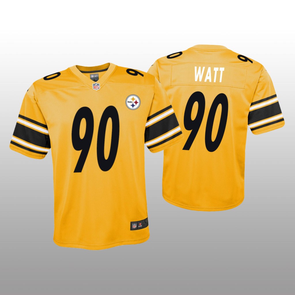 Pittsburgh Steelers T.J. Watt Gold Jersey Inverted Game - Youth