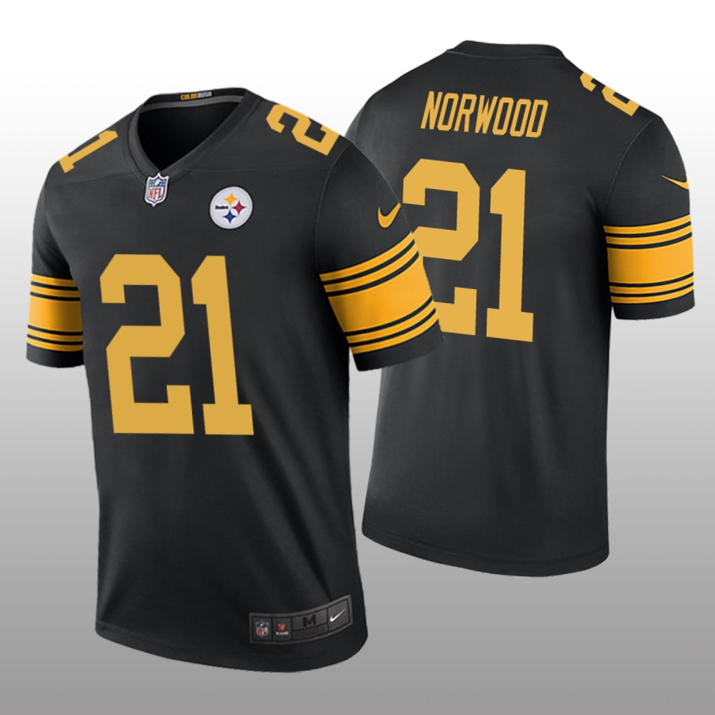 Pittsburgh Steelers Tre Norwood Black Jersey Color Rush Legend - Men's