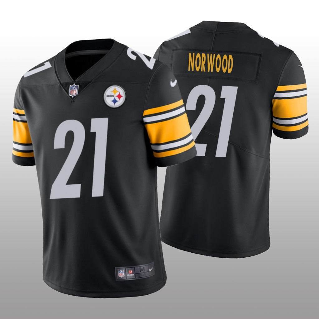 Pittsburgh Steelers Tre Norwood Black Jersey Vapor Limited - Men's