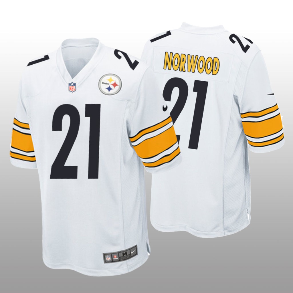 Pittsburgh Steelers Tre Norwood White Jersey Game - Men's