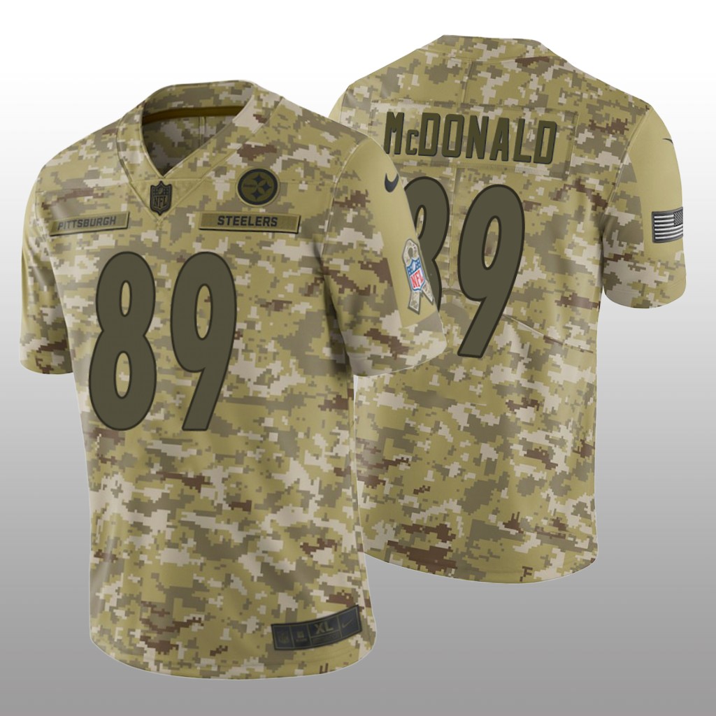 Pittsburgh Steelers Vance McDonald #89 Salute to Service Jersey - Camo