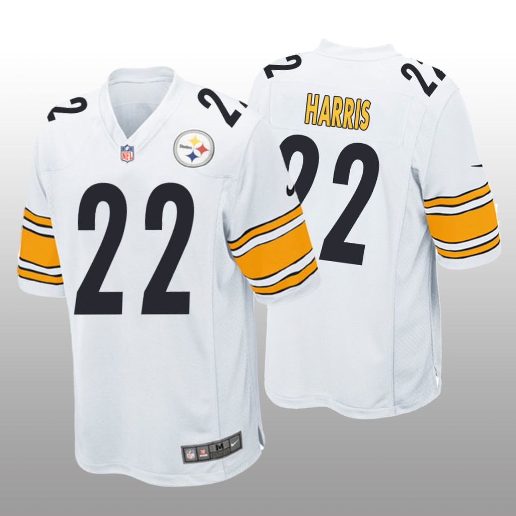 Pittsburgh Steelers White 2021 NFL Draft Najee Harris Game Jersey